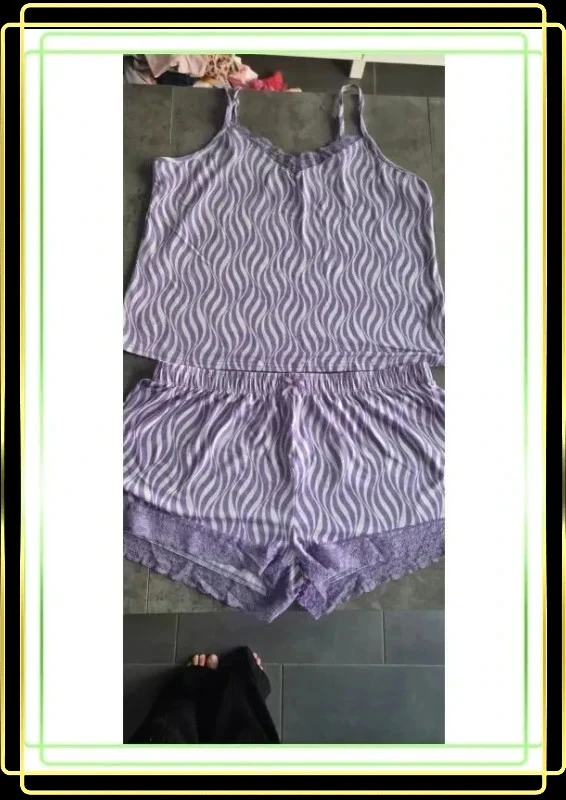 Pyjama short deux pièces femme